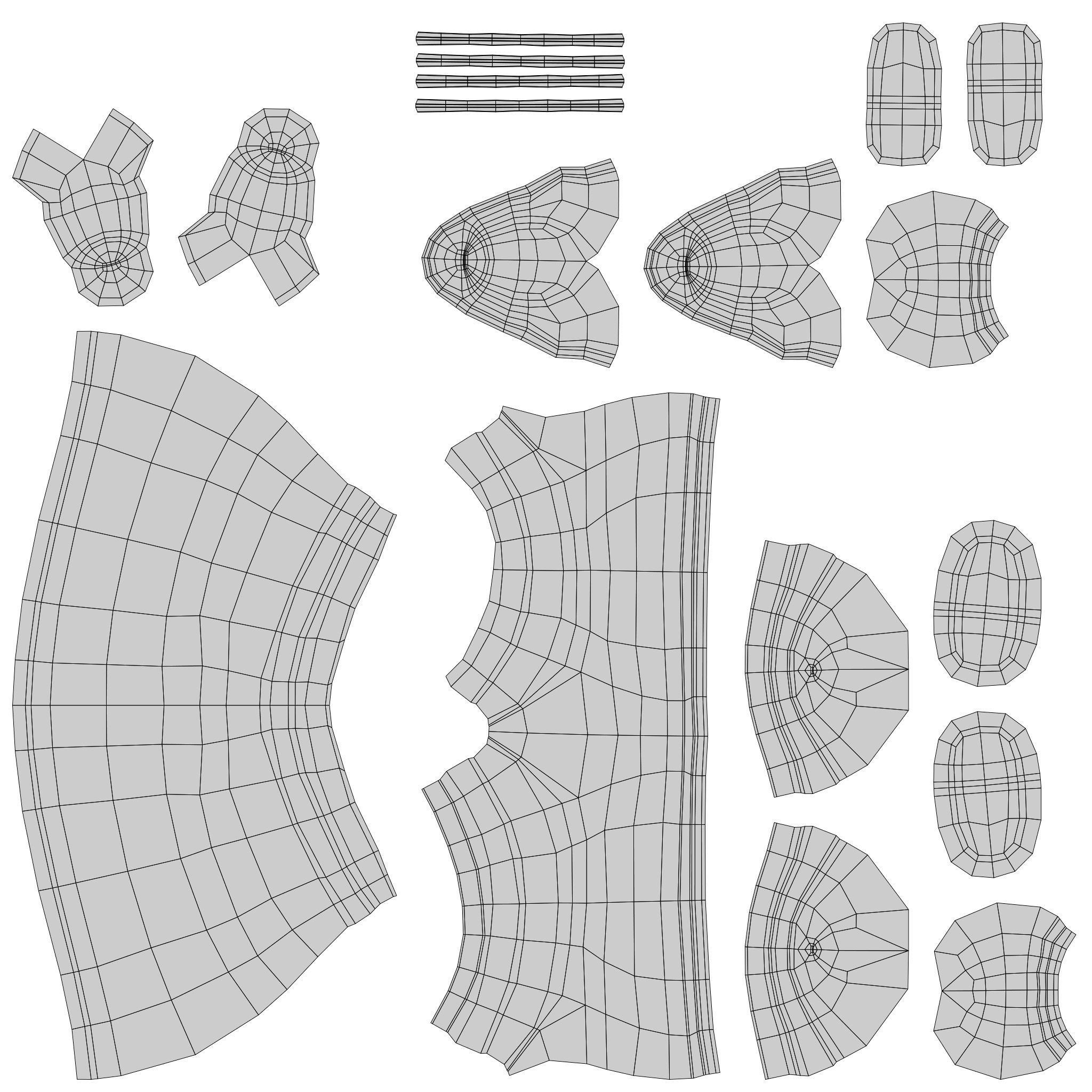 3d character Man Surfskate 3D model_9