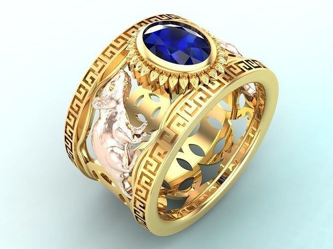 Double Mouse rings - Mouse rings  3D print model