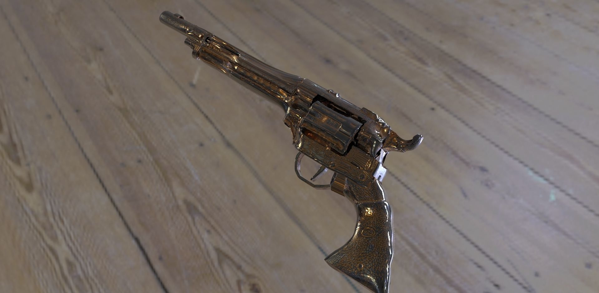 Revolver Western 3D model_3