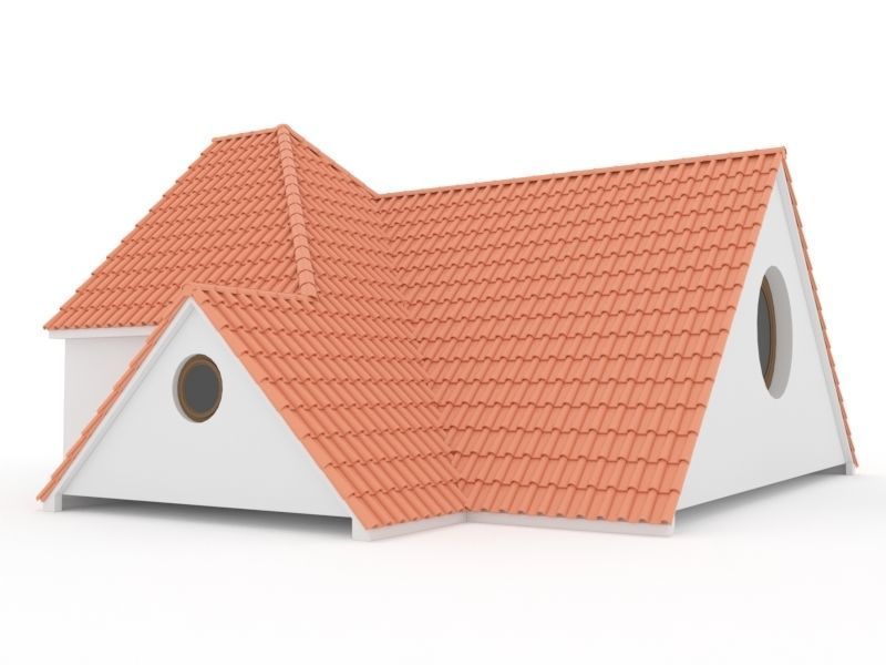 Realistic Roof Shingles 12 3D model_2