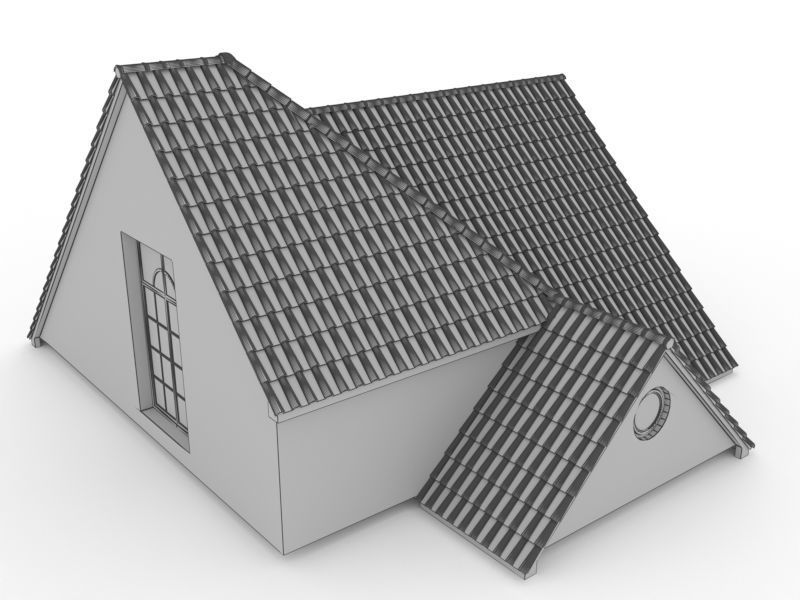 Realistic Roof Shingles 12 3D model_9