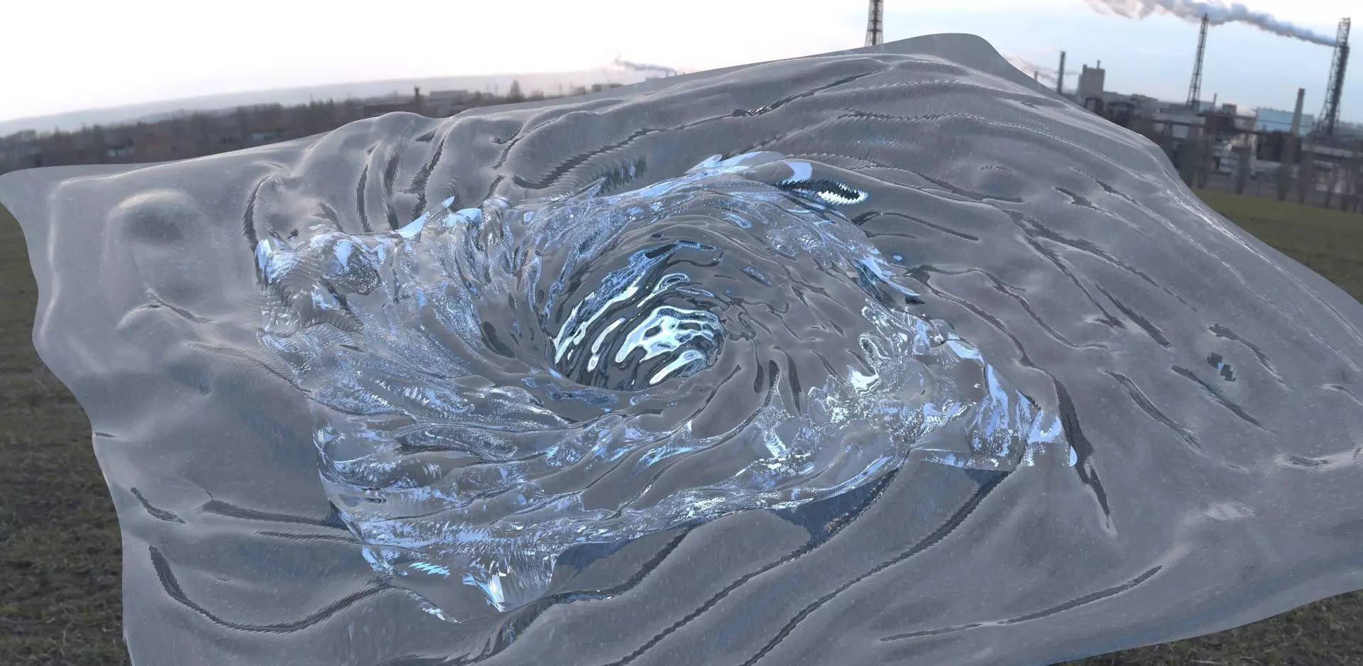 Whirlpool water 3D model_0