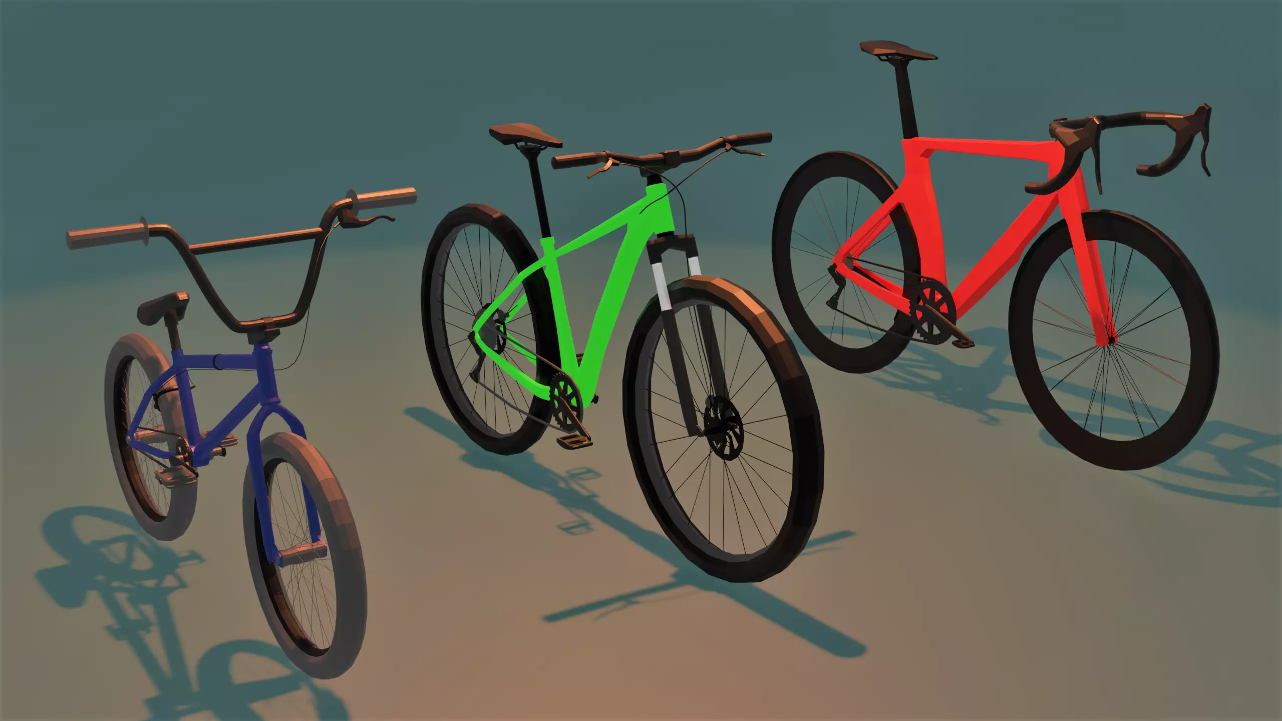 Bike Pack Free low-poly 3D model