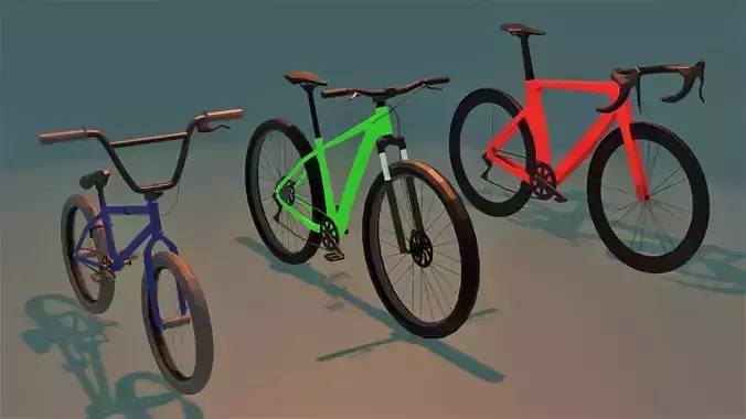 Bike Pack  Free low-poly 3D model