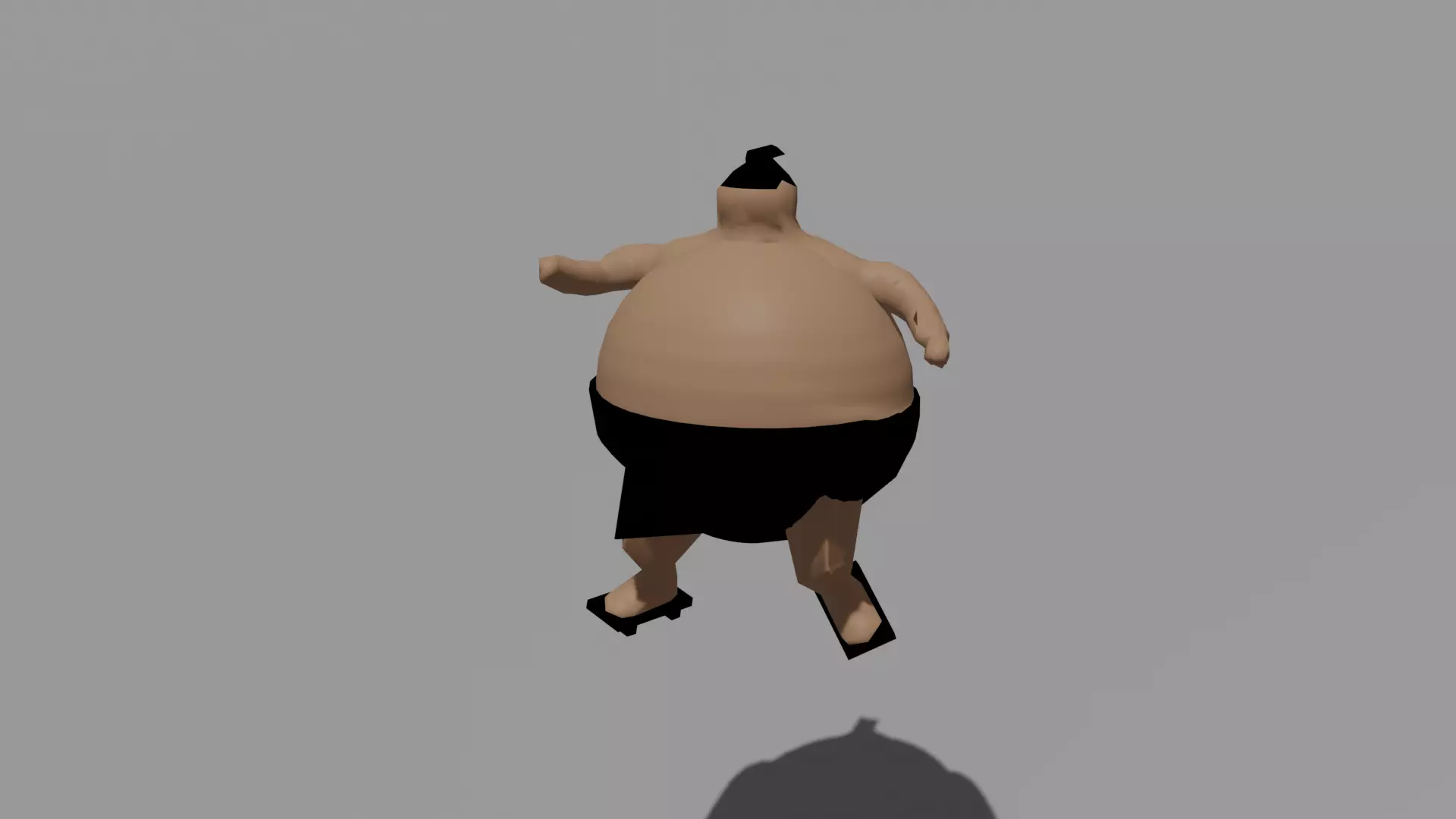 Sumoo samurai Free low-poly 3D model
