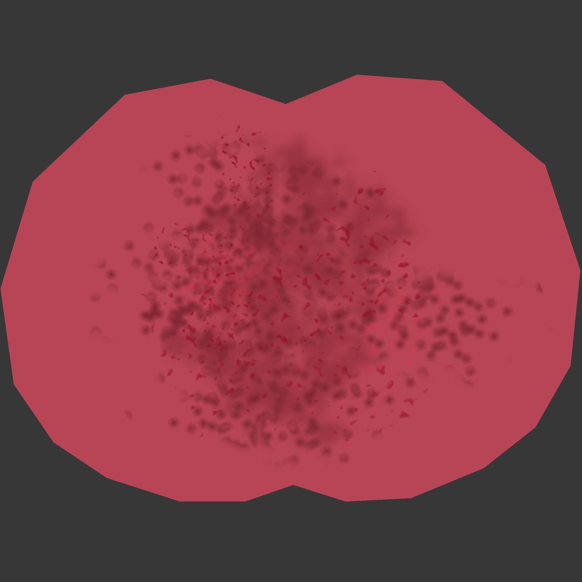 dog-puppy circle with spots Low-poly 3D model_9