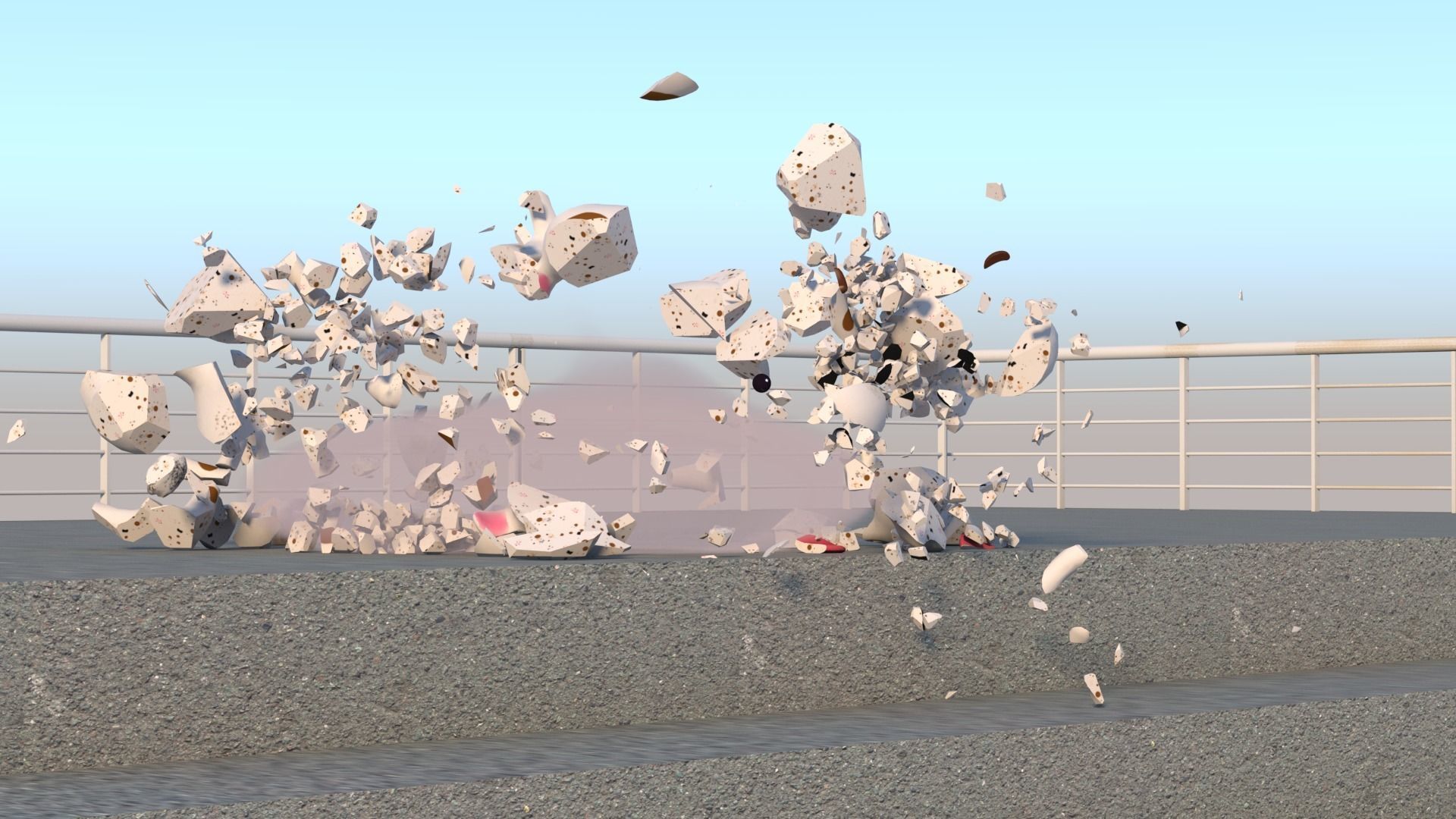 dog-puppy circle with spots Low-poly 3D model_6