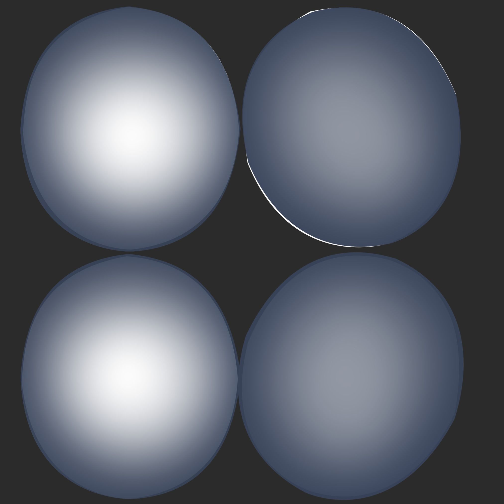 dog-puppy circle with spots Low-poly 3D model_11