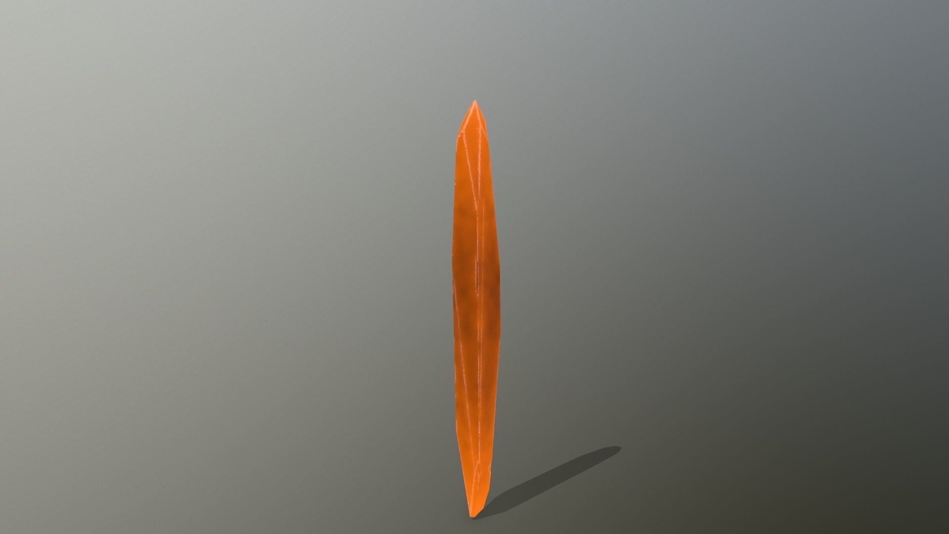 Crystal Set orange stone Low-poly 3D model_9