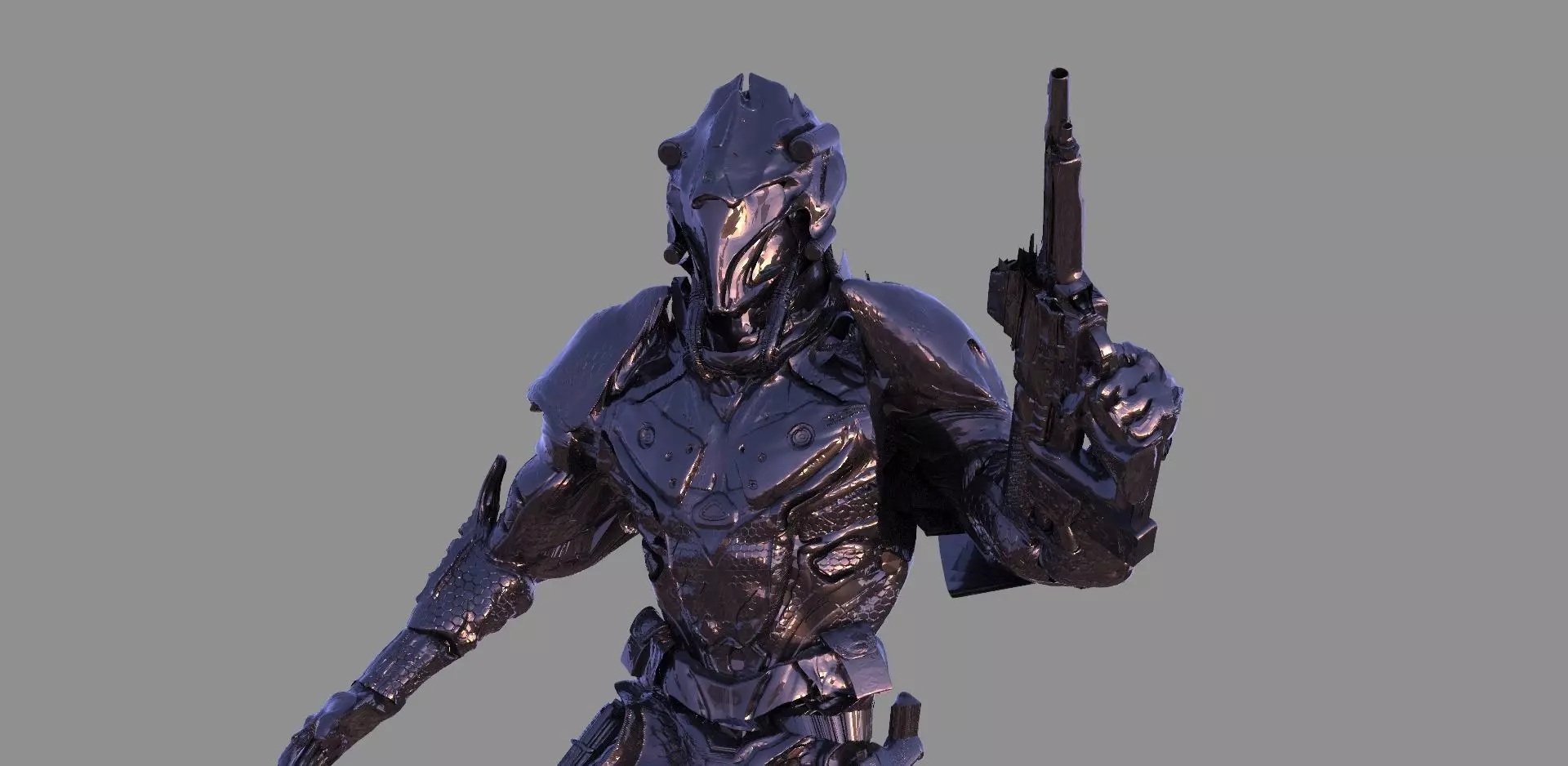 Syria modern armor suit 3D model_0