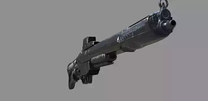 Rifle scoped Nano rifle 3D model