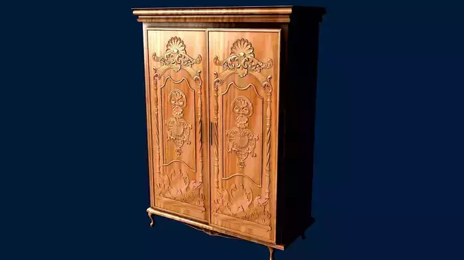 WARCROBE ornate wooden armoire