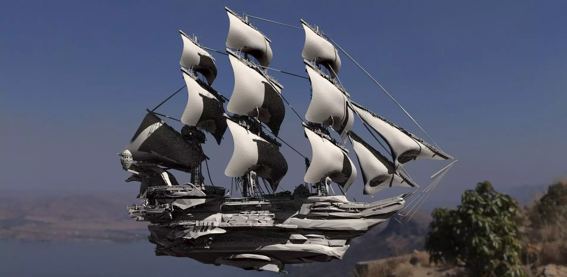 Frigate Ship 3D model