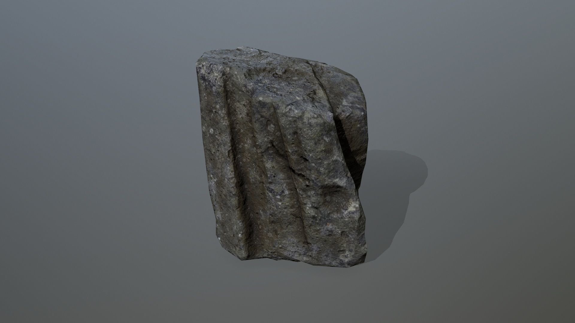 Rock Set Low-poly 3D model_9