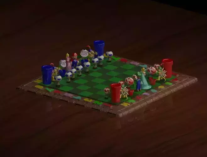 Mario Chess Set