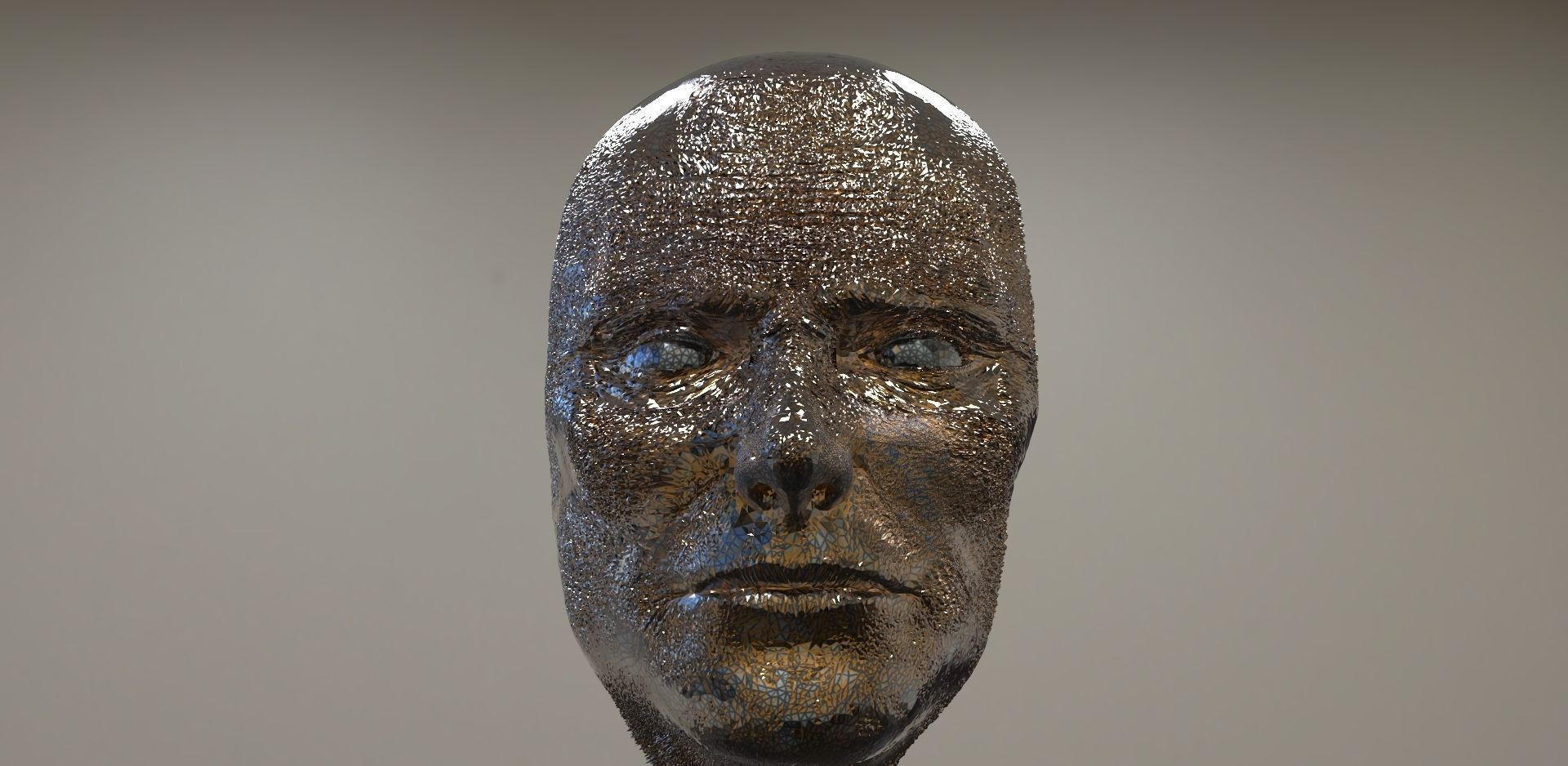 Mask baroque Dark 3D model_3