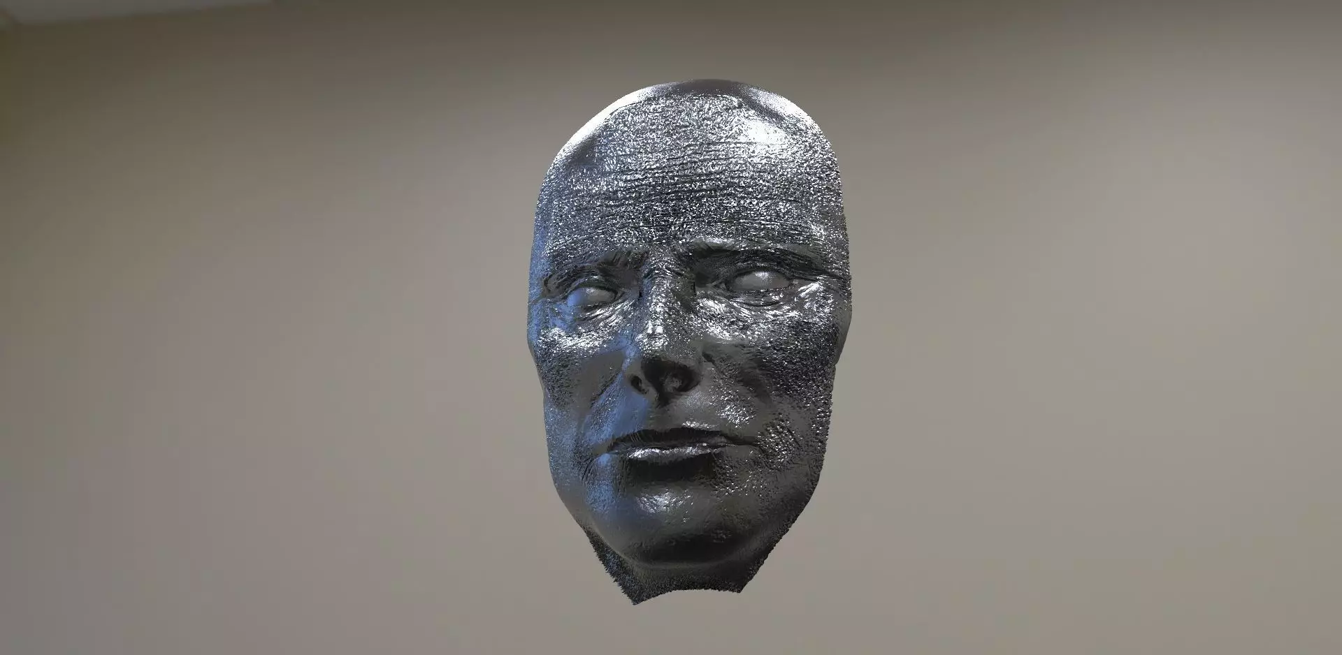 Mask baroque Dark 3D model_0