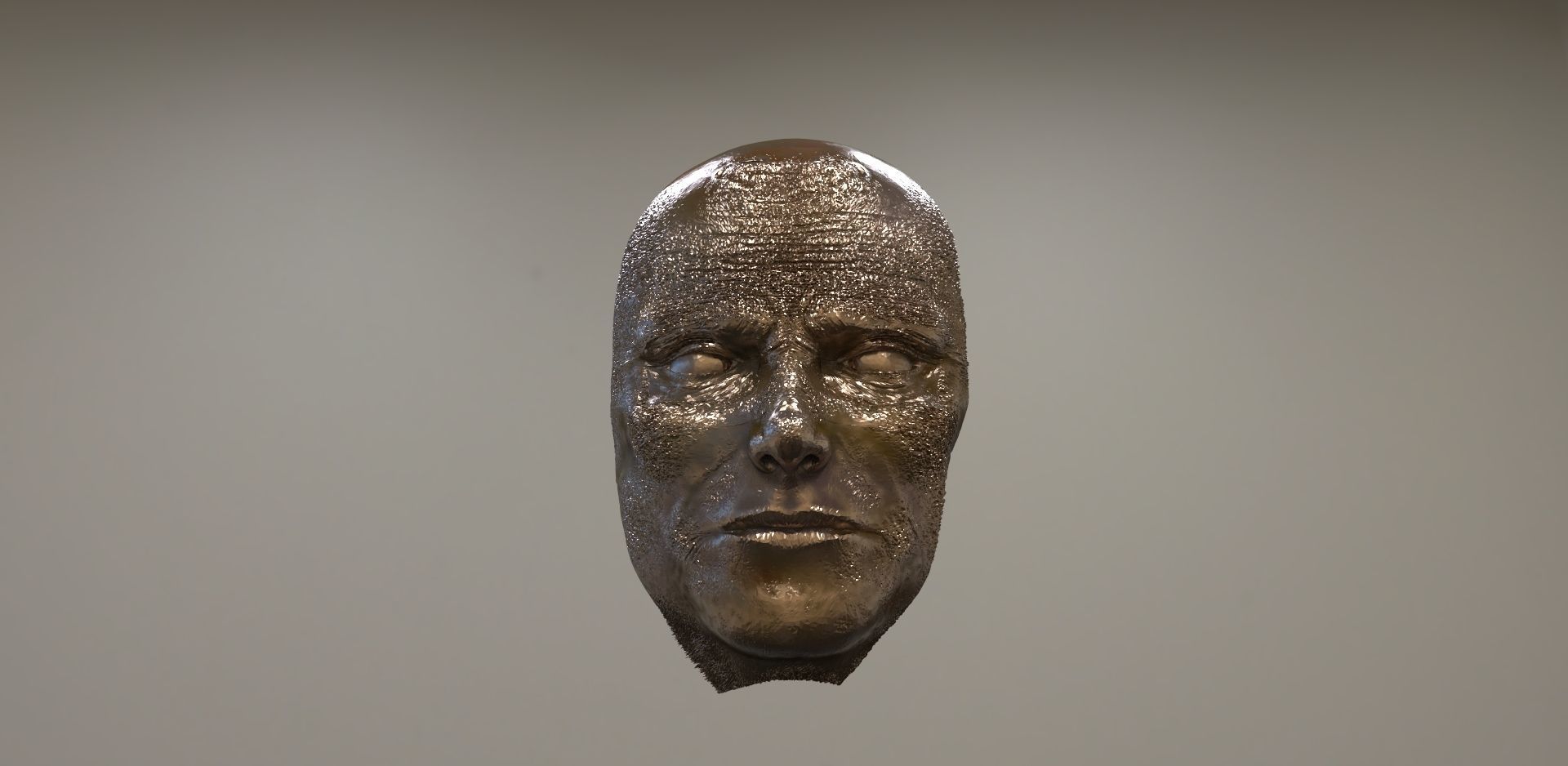 Mask baroque Dark 3D model_1