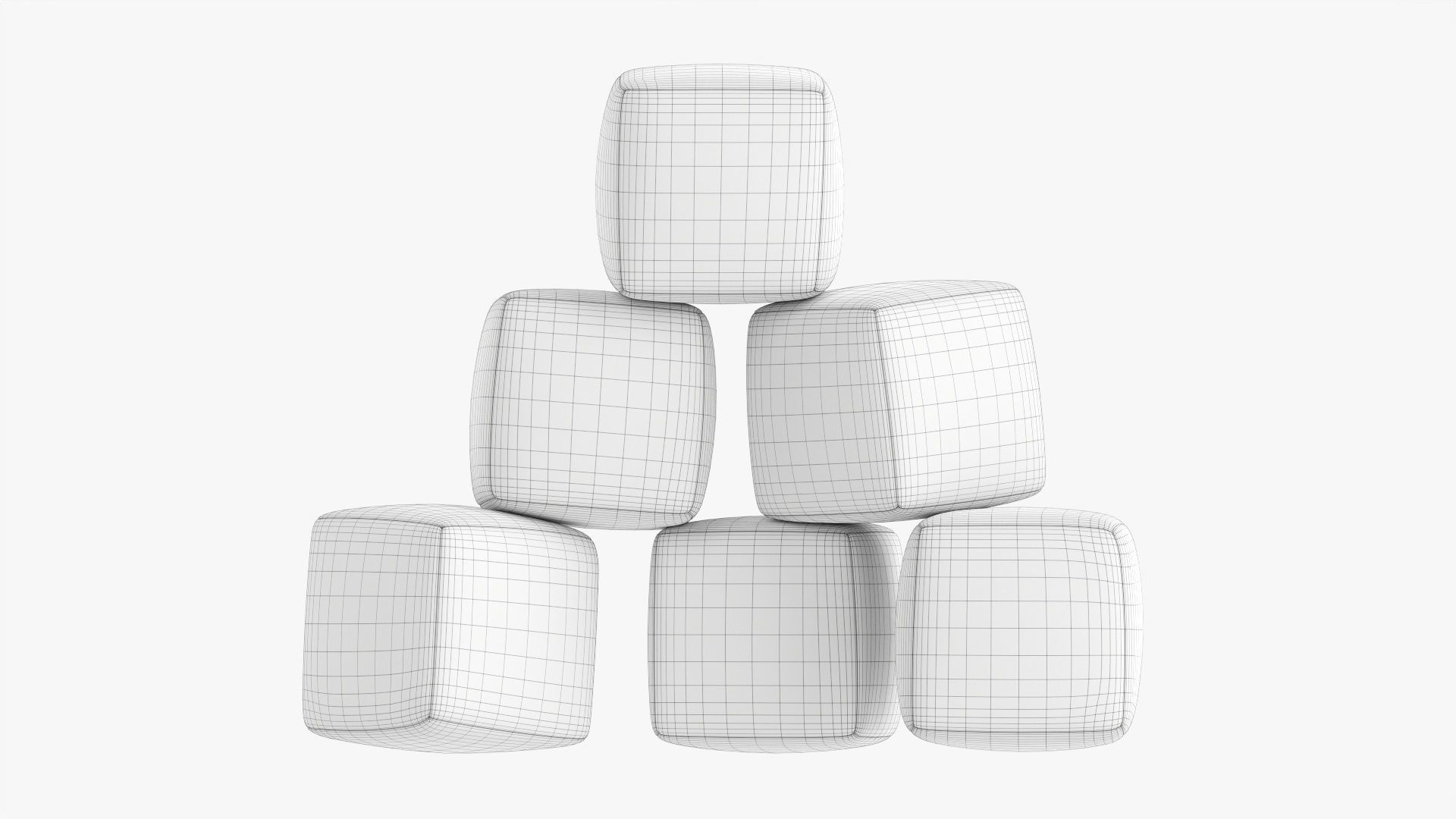 Soft baby cubes  3D model_9