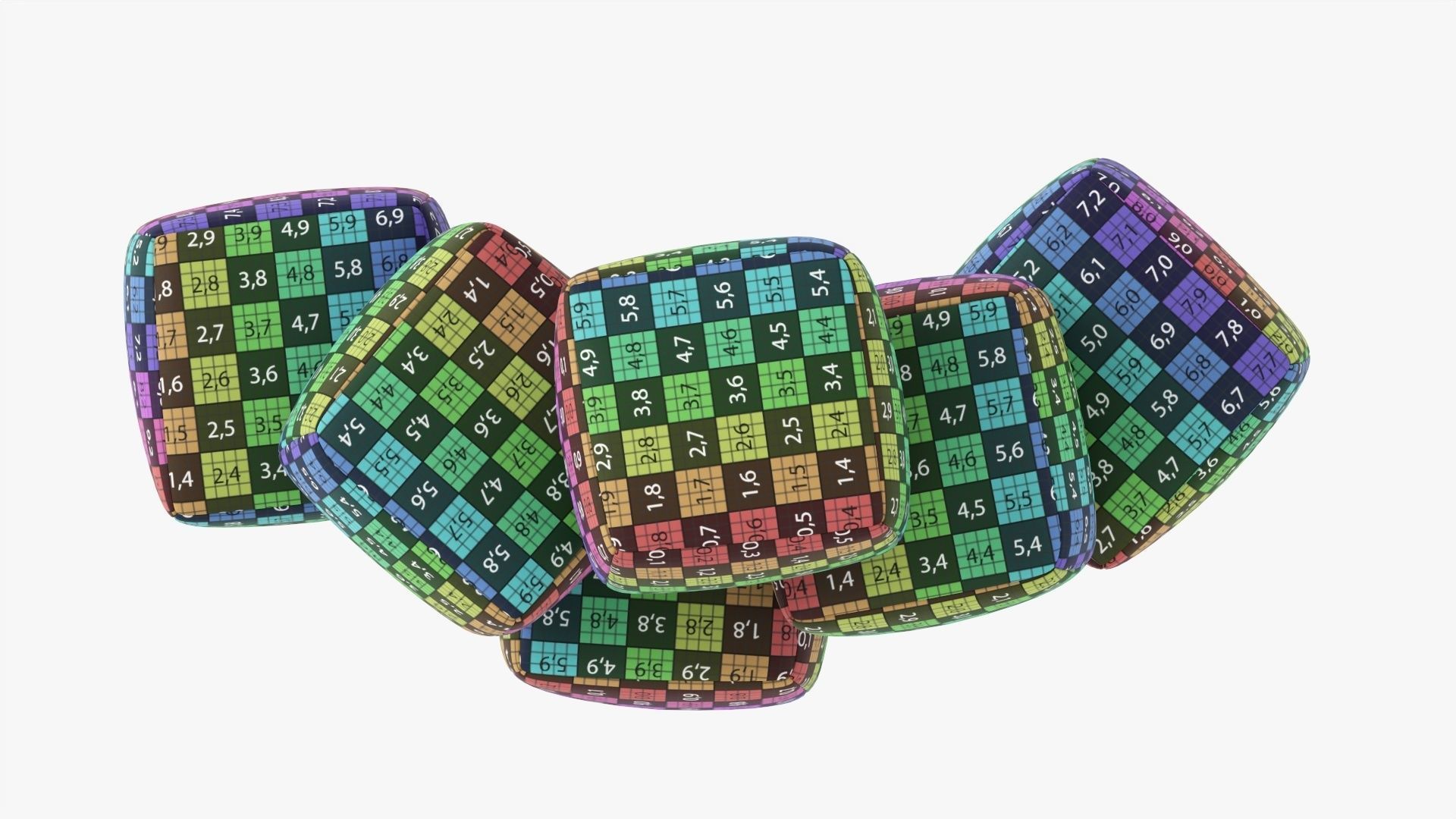 Soft baby cubes  3D model_17