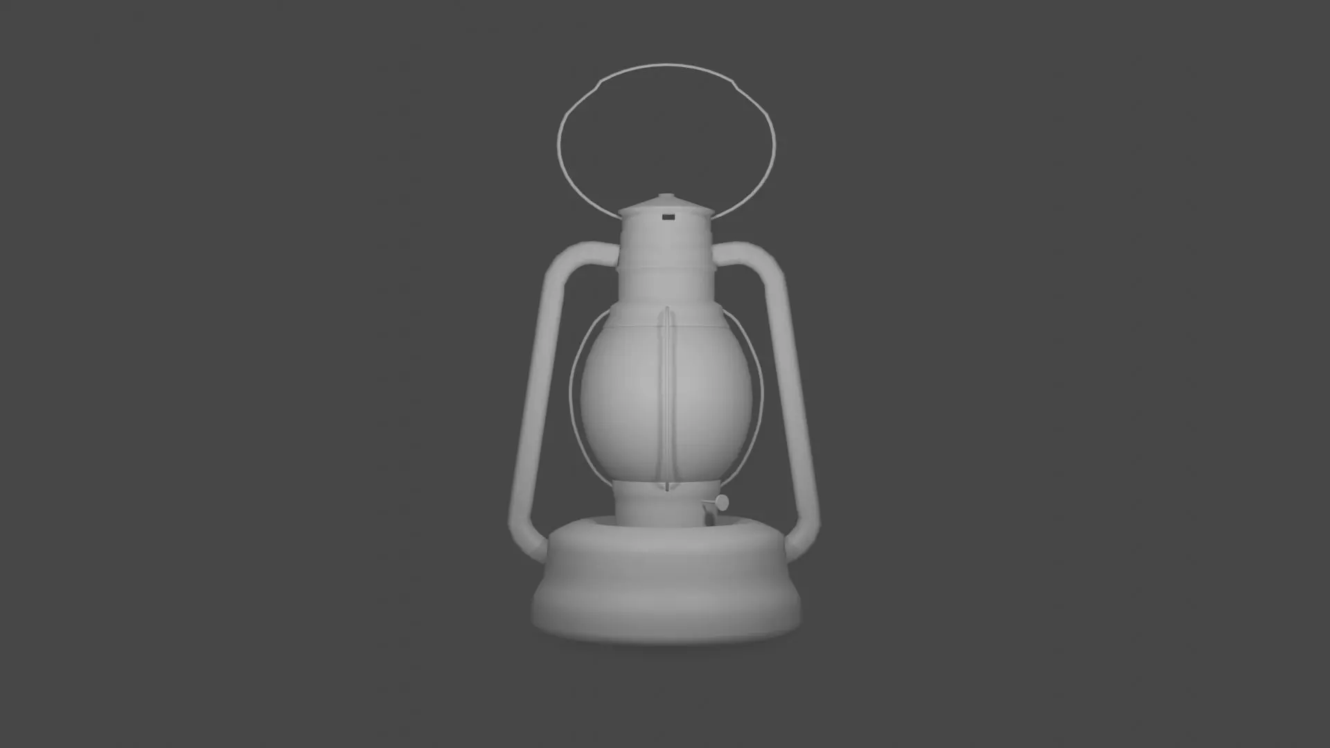 3d Oil Lantern Model 3D model_0