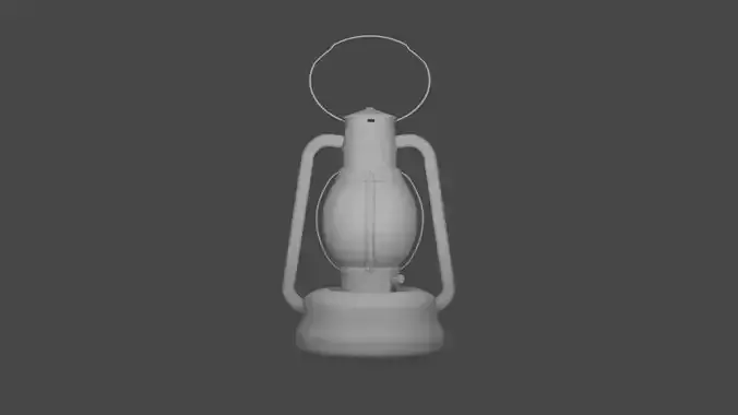 3d Oil Lantern Model