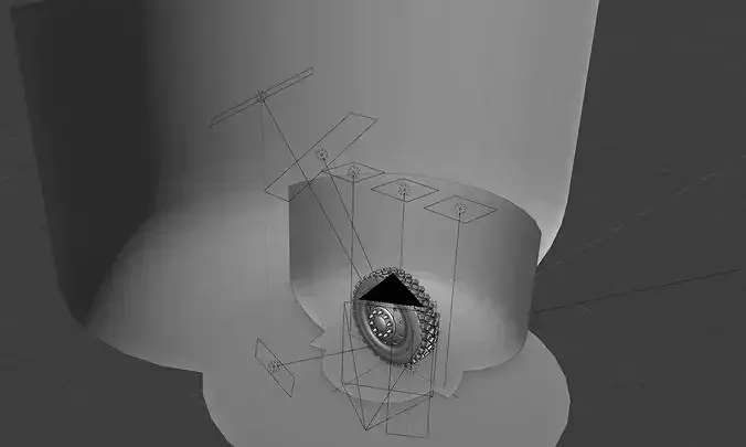 Marmon Terrain Tire and Rim 3D model 6