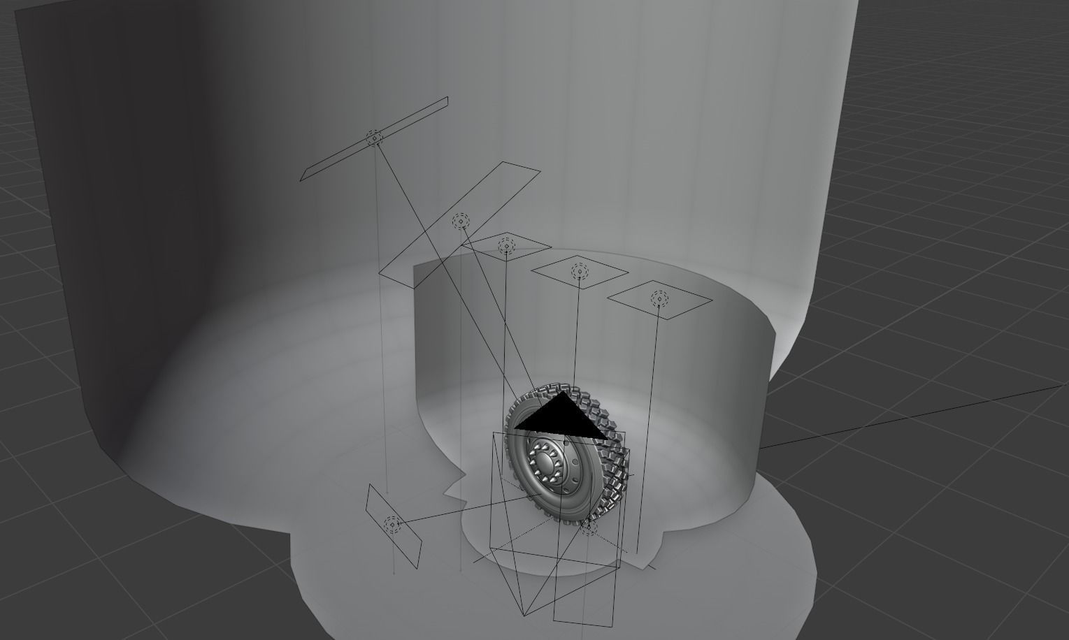 Marmon Terrain Tire and Rim 3D model_5