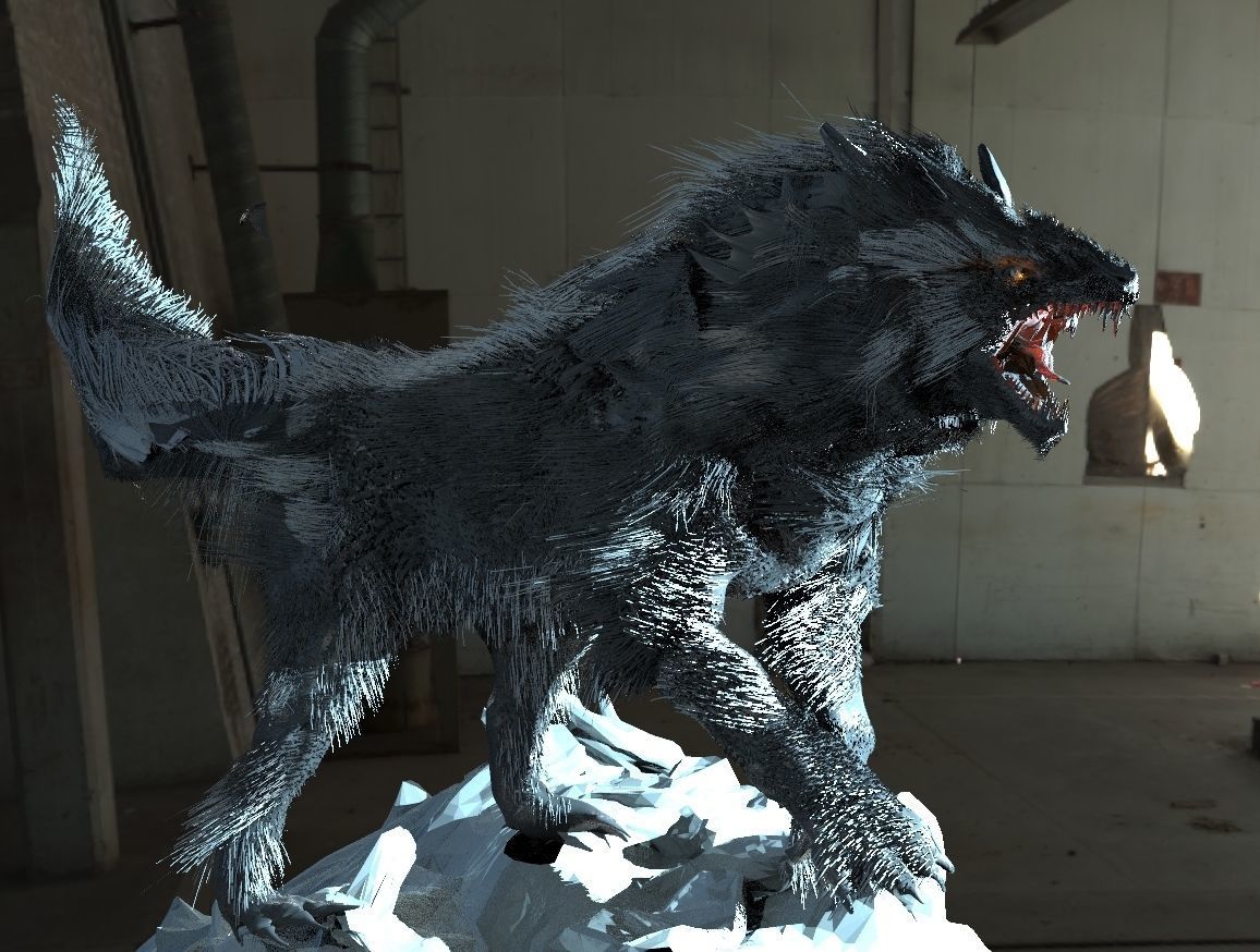 Fenrir The wolf 3D model_4