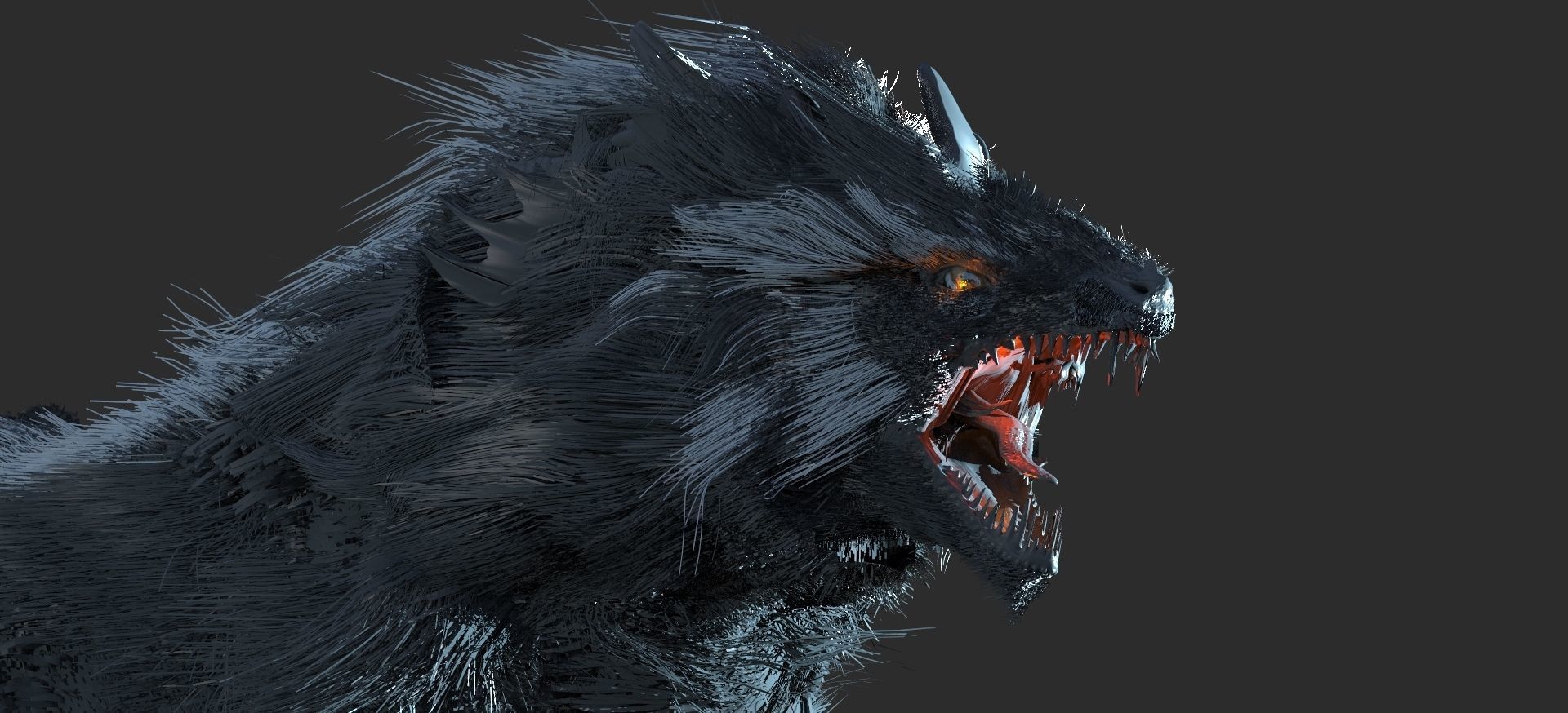 Fenrir The wolf 3D model_2