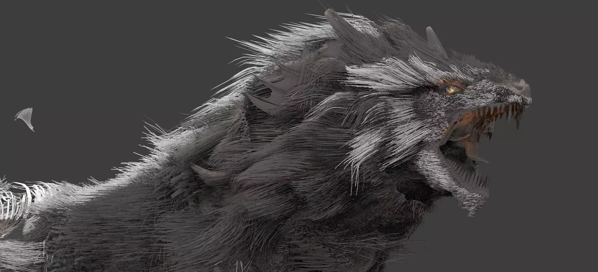 Fenrir The wolf 3D model_0