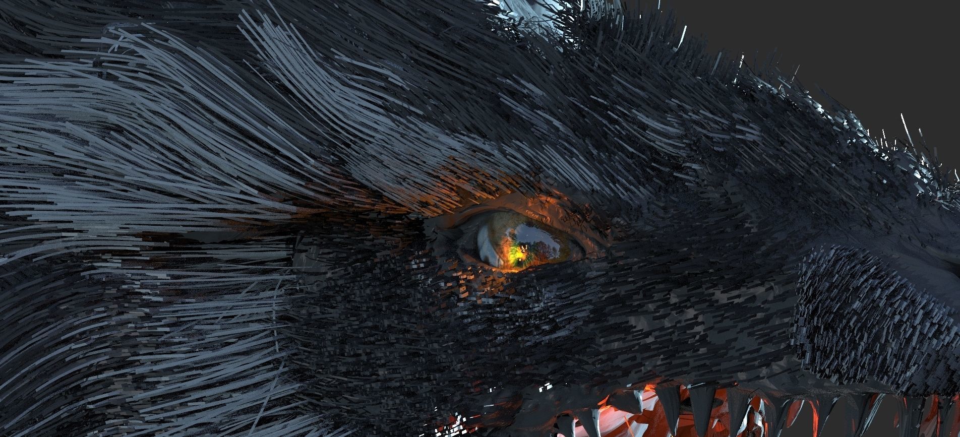 Fenrir The wolf 3D model_10