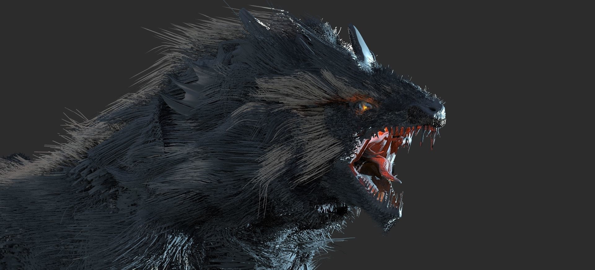 Fenrir The wolf 3D model_11