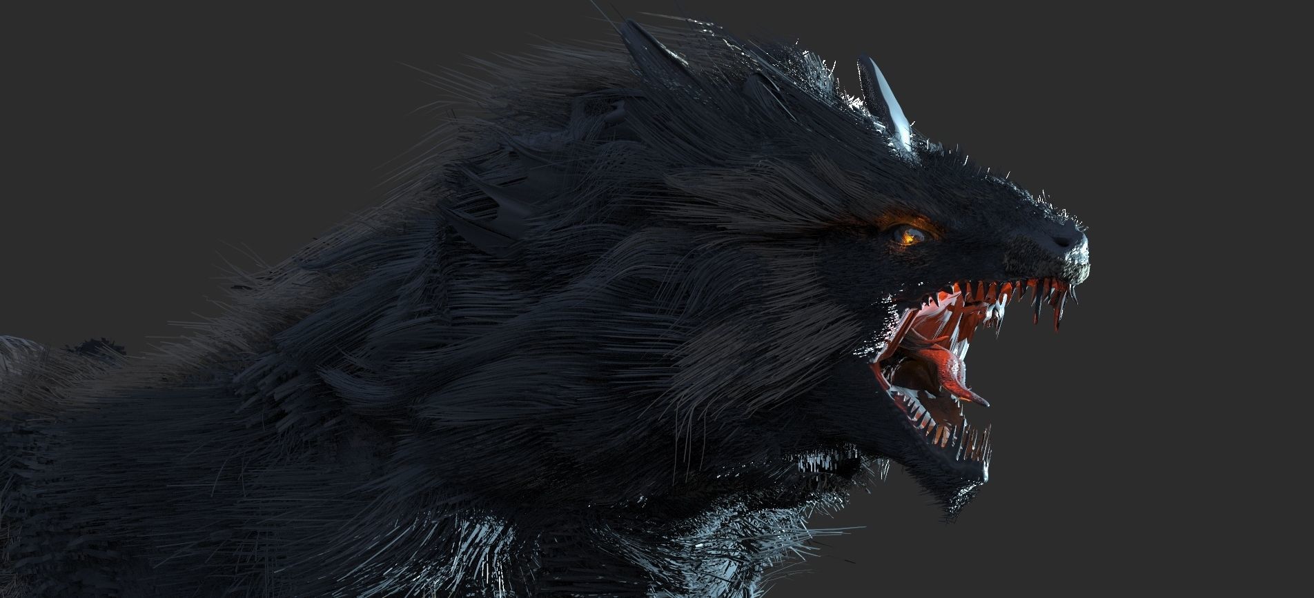 Fenrir The wolf 3D model_9