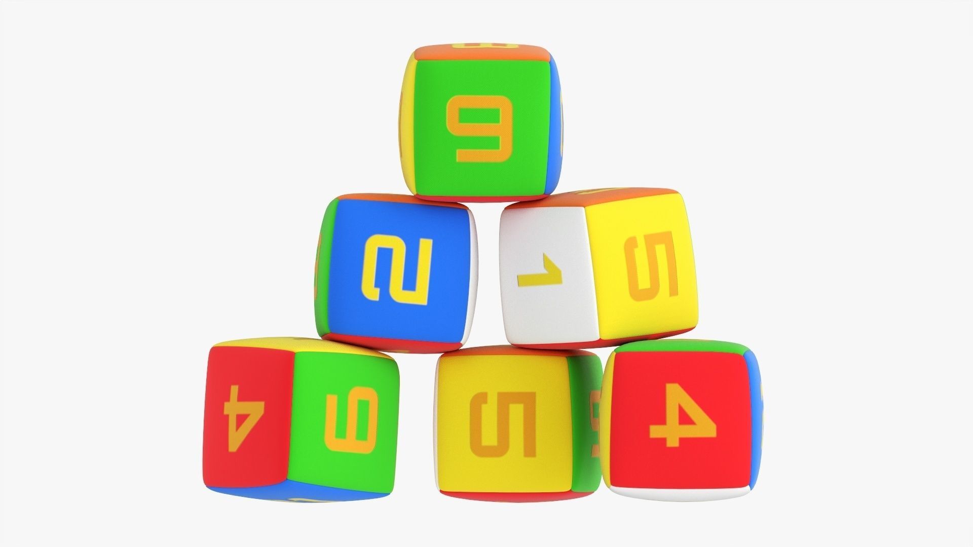  Soft baby cubes with numbers 02 3D model_3