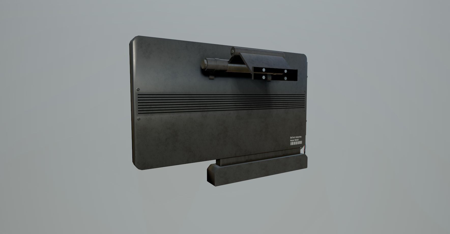 Sci-Fi Display Panel Low-poly 3D model_10