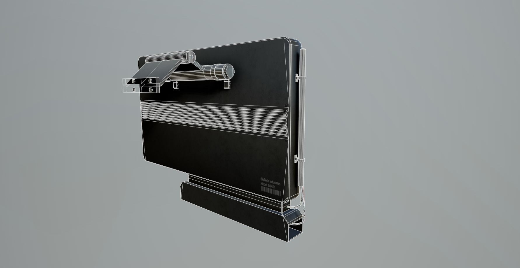 Sci-Fi Display Panel Low-poly 3D model_13