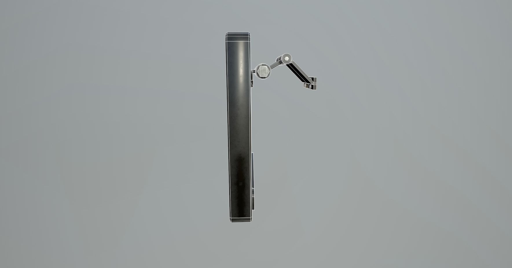 Sci-Fi Display Panel Low-poly 3D model_6