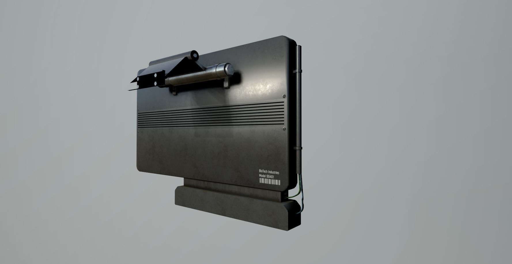 Sci-Fi Display Panel Low-poly 3D model_12