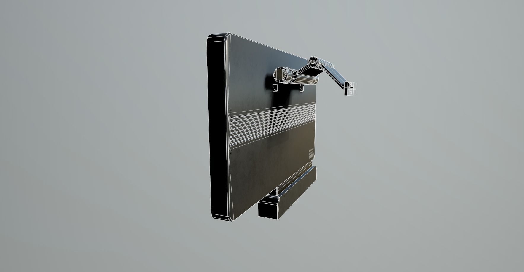 Sci-Fi Display Panel Low-poly 3D model_8