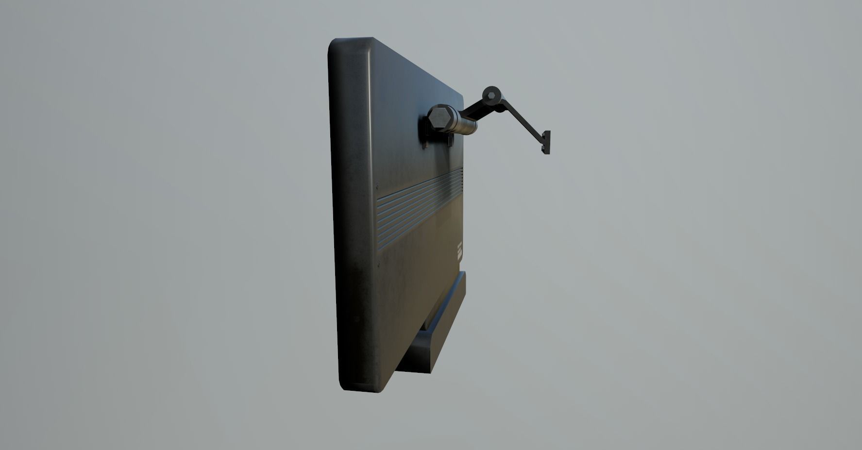 Sci-Fi Display Panel Low-poly 3D model_7