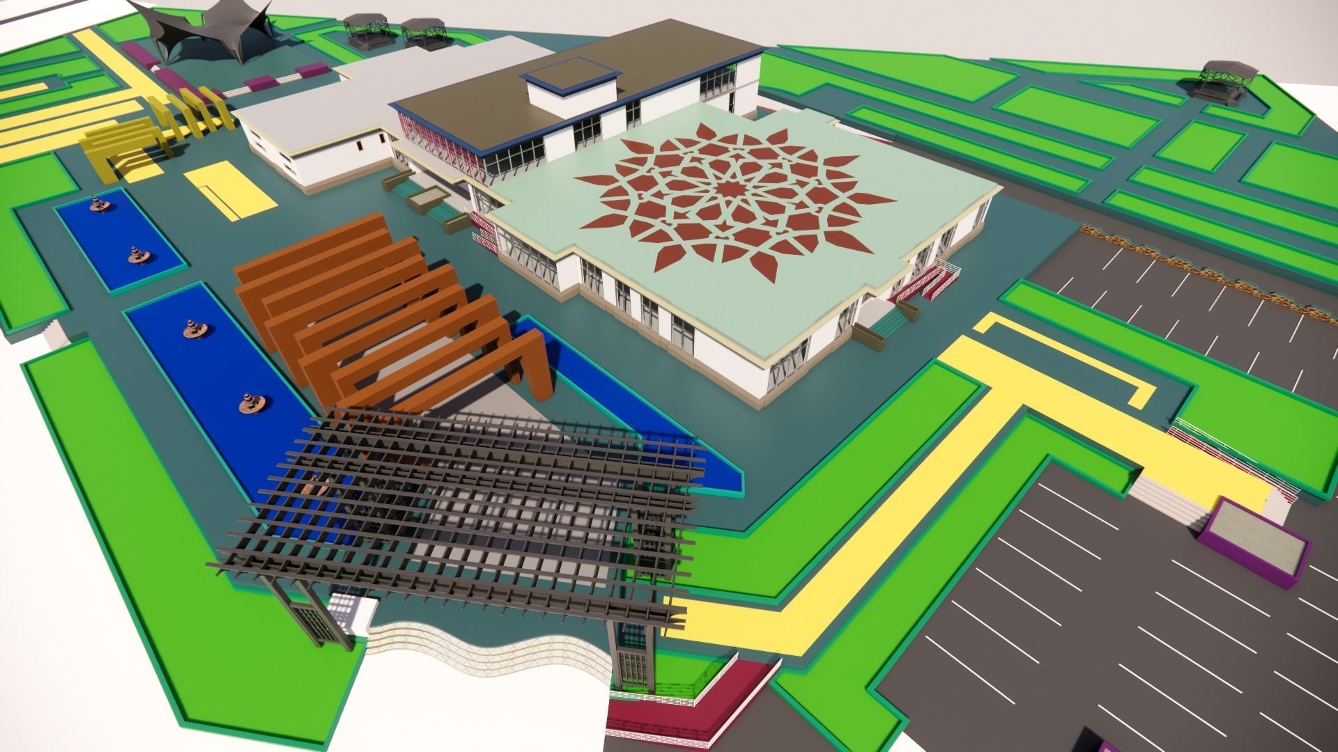 Revit building Free 3D model_3