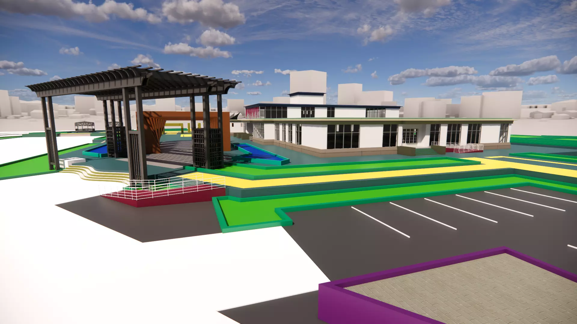 Revit building Free 3D model_0