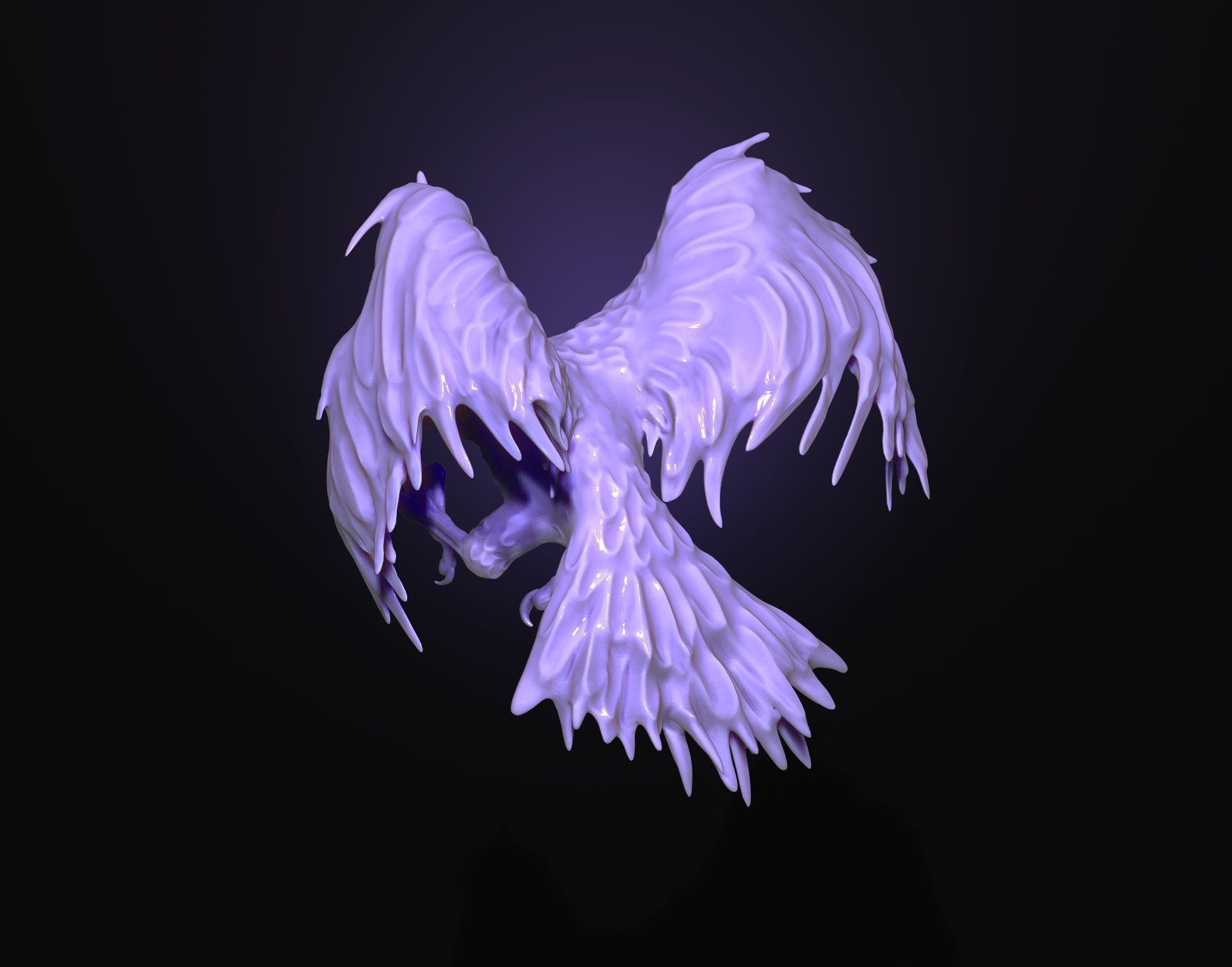 Raven printready 3D print model_12