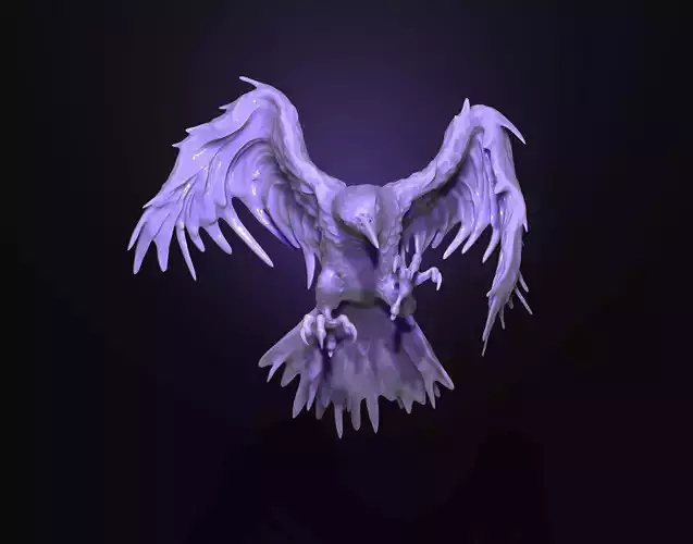 Raven printready 3D print model