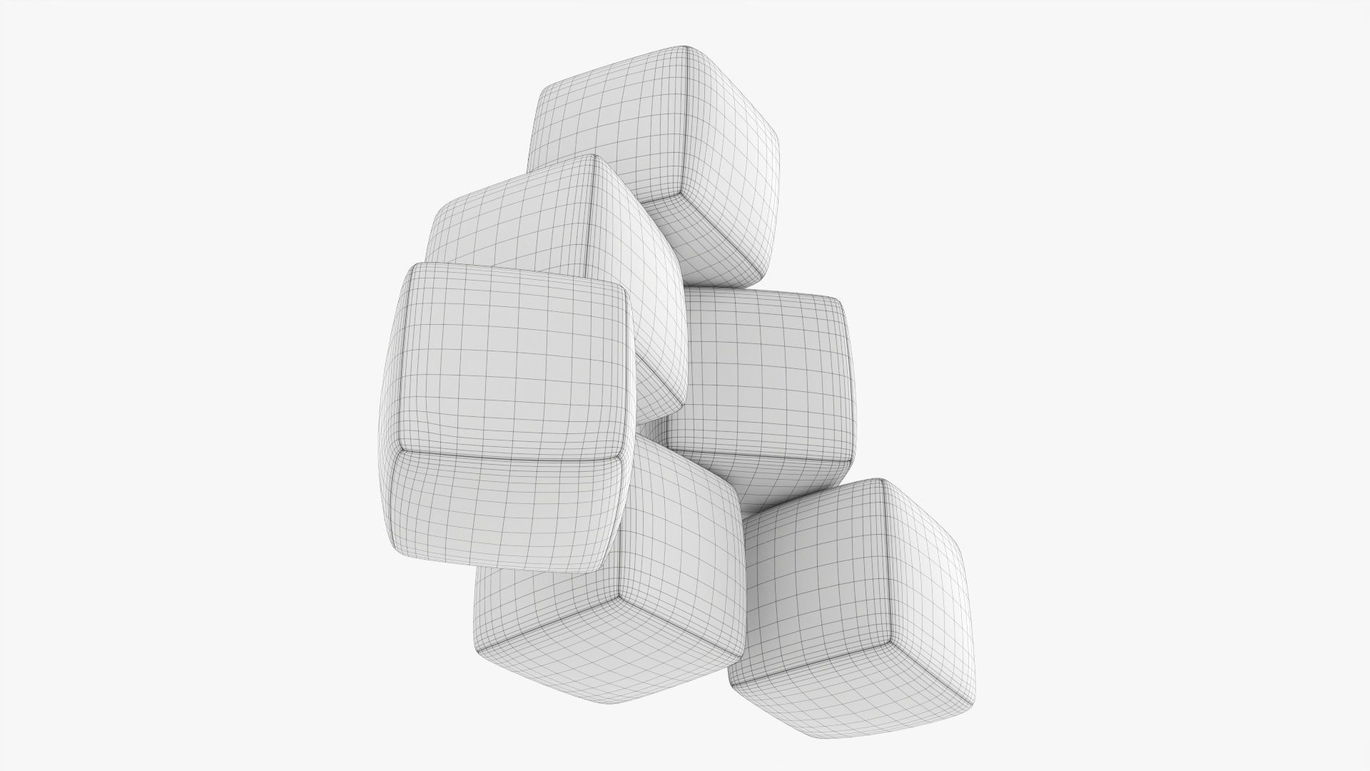 Soft baby cubes with numbers 03 3D model_8