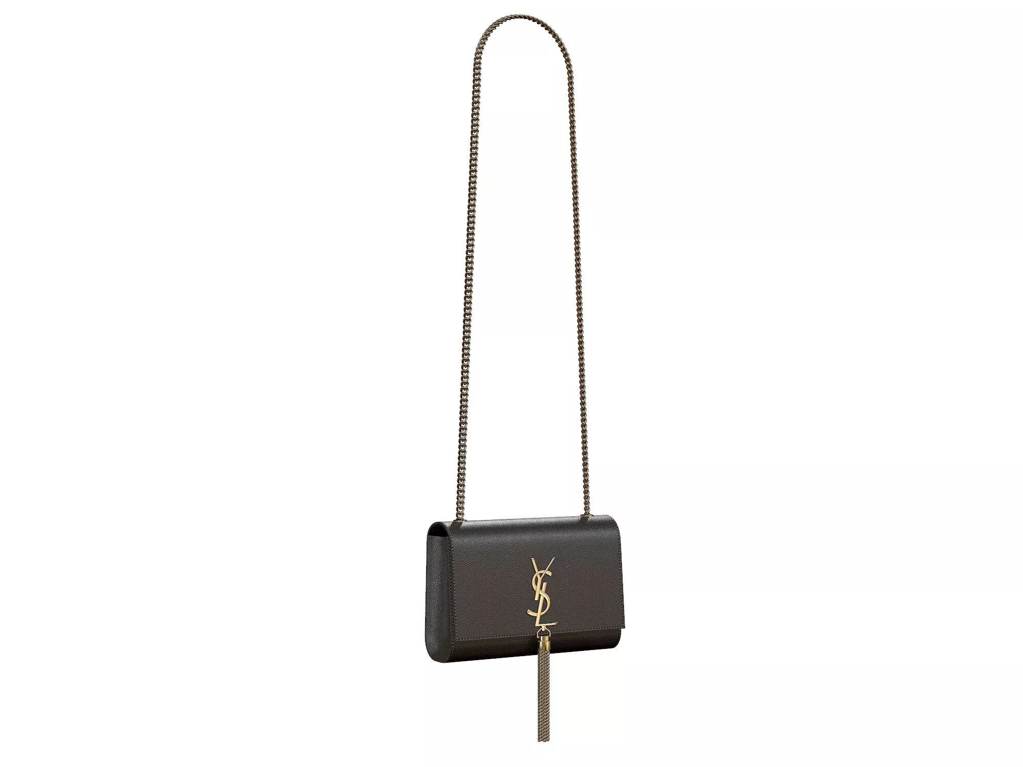 YSL Saint Laurent Kate Small Bag Black Leather Low-poly 3D model