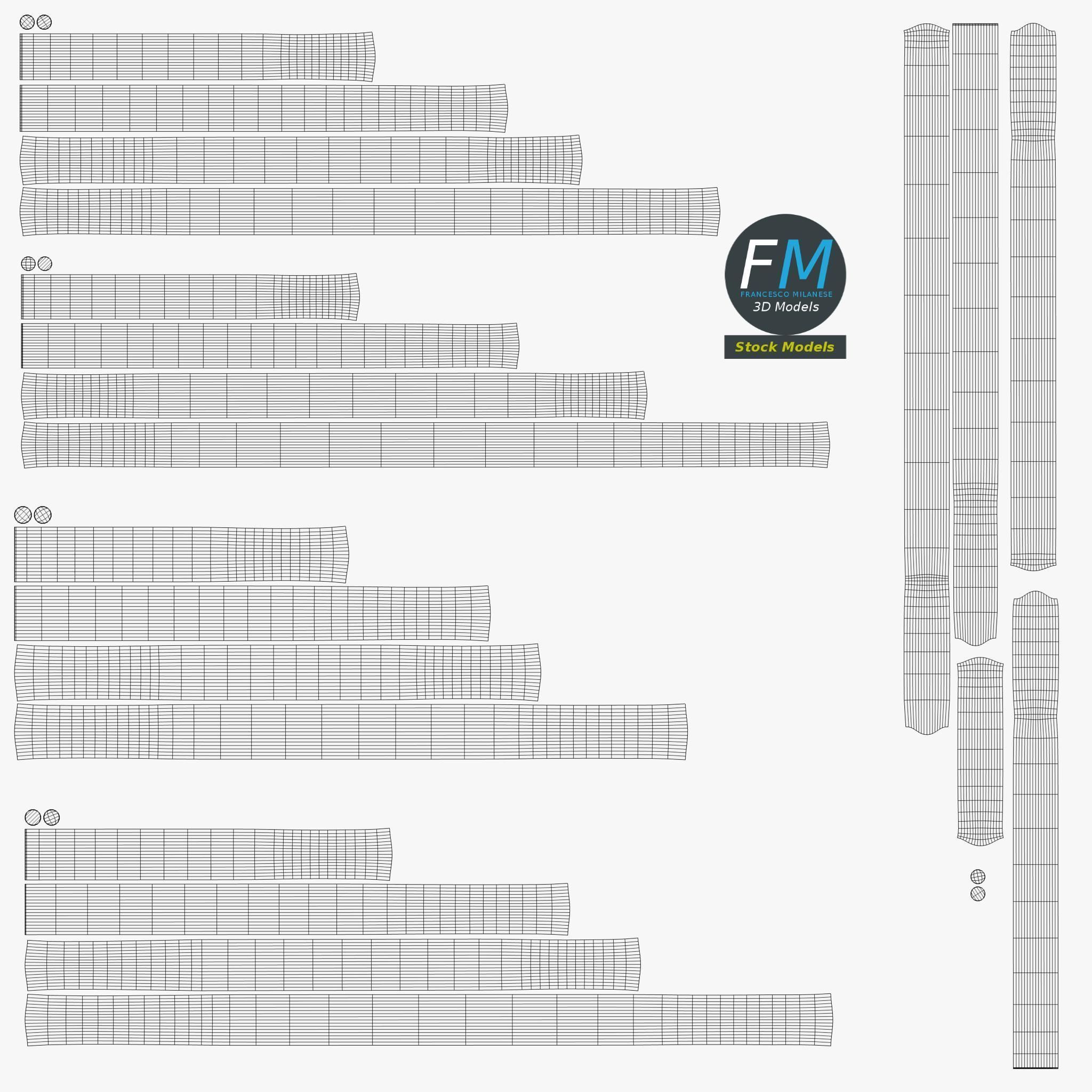 Paper clips 3D model_11