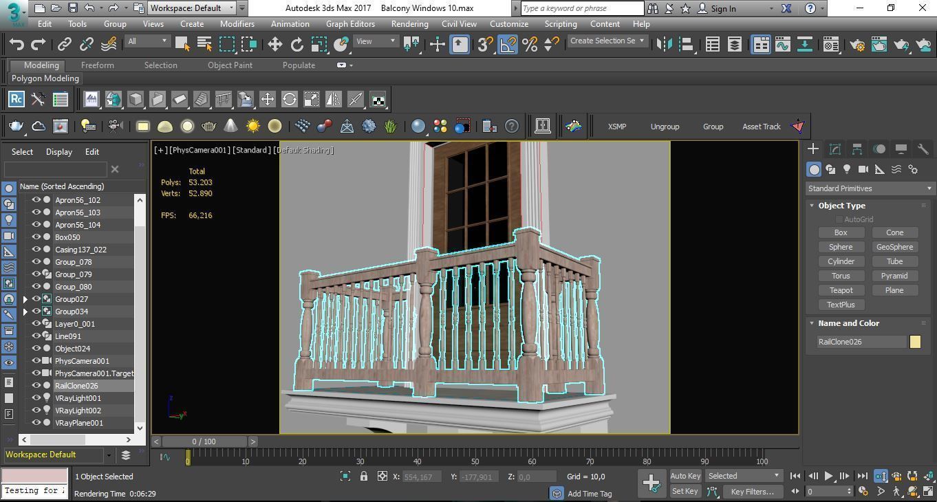 Balcony Door 10 3D model_5