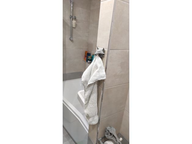 Wolf shaped hook for mask towels and keys 3D print model_2